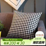 艾薇抱枕沙发靠垫床头靠枕床上腰垫办公室腰靠抱枕套含芯45*45千格鸟