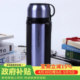 乐扣乐扣（LOCK&LOCK）保温壶304不锈钢保温保冷水壶户外露营旅行壶1.8L蓝色