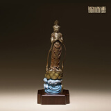 铜师傅见微系列《慈航普度》客厅观世音菩萨青铜摆件 装饰品工艺品