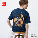 优衣库ONE PIECE UT/短袖T恤男装女装488246 69 藏青色 M