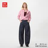 优衣库常规款女装男装宽松廓形牛仔裤/弯刀镰刀裤子479000 482280 482280/69藏青色 28 /160/70A