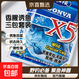 龙王恨鱼饵野战蓝鲫X5钓鱼饵料老三样野钓鲫鱼酒米窝料红虫拉丝粉 蓝鲫X5-香腥(300g) 【2包】