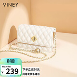 viney包包女包牛皮链条包轻奢百搭单肩斜挎包生日母亲节礼物实用送妈妈