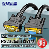 柏森德 DB9串口线 10米 RS232公对母直连延长线 DB九针连接线 BSD-CK-ZGM100