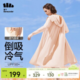 蕉下（beneunder）防晒衣女防紫外线夏季薄款防晒服女士披肩服短外套 红粉色/升级长款