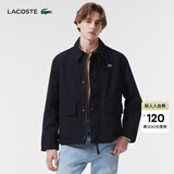 LACOSTE法国鳄鱼男装时尚百搭纯色翻领基础休闲夹克外套|BH1171 HDE/远峰蓝 M /L 180 52