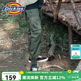Dickies休闲裤 男女同款新复古回潮印花多口袋束口工装裤百搭8 军绿色 30