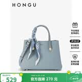 红谷女包单肩包女手提包包牛皮斜挎包丝巾搭配戴妃包 母亲节礼物实用