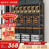 溢彩年华 1.2米重型货架家用仓储物架多功能收纳架落地架子家用置物架2608