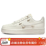 耐克NIKE板鞋女空军一号 AIR FORCE 1运动鞋FV3654-111帆白40.5