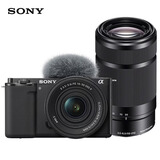 索尼（SONY）【618专享】ZV-E10K APS-C画幅微单相机 黑色机身+新16-50人像+55-210长焦超值双镜头套装