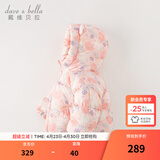 戴维贝拉（DAVE＆BELLA）儿童羽绒服女童上衣男童羽绒衣冬装新款宝宝衣服保暖小童外套 小兔印花【现货】DB4238127 100 cm（建议身高90-100cm）