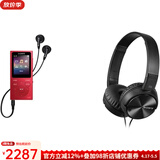 索尼（SONY）Walkman MP3播放器音乐随身听FM收音机广播8G小巧便携35小时长续航照片播放 学生运动旅行NWE394 红色8G学生听英语听力 运动健身锻炼+头戴式耳机