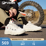 斐乐（FILA）FUSION 斐乐潮牌篮球鞋女鞋低帮篮球文化鞋复古休闲鞋老爹鞋 燕麦色-T12W941206AOM 35.5
