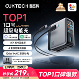 CUKTECH酷态科10号超级电能充Ultra氮化镓充电器120W多口快充头接入米家APP兼容PPS100W笔记本小米/苹果17