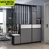 MOLIKOA进门鞋柜家用门口隔断柜客厅门厅柜简约现代玄关柜屏风分体挂衣柜 挂衣柜 左向(1.4米长) 上门安装