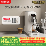 柏翠(petrus)咖啡机小白觉醒意式家用小型半自动蒸汽打奶泡PE3663