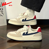 回力帆布鞋男款2026春季新款时尚潮流百搭情侣板鞋青少年一脚蹬男鞋 灰深米蓝 40