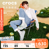 卡骆驰（CROCS）檀健次同款经典泡芙洞洞鞋百舒适男沙滩鞋女鞋休闲鞋|207521 月光灰-1NK（含智必星） 39 (240mm)