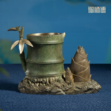 铜师傅《节节高升》客厅书房笔筒铜摆件 家居装饰品 书房摆件