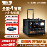 电橙市【AI语音】户外移动电源220V大容量大功率快充便携拉杆式自驾游磷酸铁锂电池车载露营摆摊应急电瓶 4200W 4度电【UPS电源标准款】