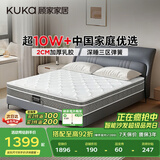 顾家家居（KUKA）梦想垫PLUS  2cm天然乳胶床垫席梦思软硬适中床垫 2.x2.2米