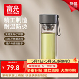 富光双层玻璃杯男士水杯高硼硅泡茶杯子大容量茶水分离杯子生日礼物