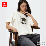 优衣库Monchhichi UT/短袖T恤女装印花488927 30 浅米色 2XL