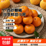 正宗广西桂林马水砂糖橘沙糖桔新鲜水果当季蜜桔桂林橘子贡柑整箱 带箱5斤 净重4.5斤 中小果（30-50mm）