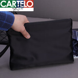卡帝乐鳄鱼（CARTELO）男士手拿包手抓包手拎包夹包信封包大容量牛津纺布尼龙帆布休闲潮 小号