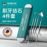 索朗（SUNLUM）牙结石去除器牙齿清洁口腔镜子剔牙神器去污垢工具专用洁牙科家用