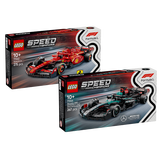 乐高（LEGO）(LEGO)积木 赛车系列77242 SF-24 F1+77244梅赛德斯AMG F1 双组套