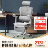 Ergonor保友金豪b雄鹰 人体工学椅 电脑椅 电竞椅办公椅子可躺老板椅 【金豪b雄鹰】银白网+躺舒宝