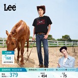 Lee【张凌赫代言】凉凉裤经典五袋款中腰直筒轻薄男牛仔裤休闲潮 中深蓝 28