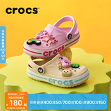 CROCS卡骆驰贝雅卡骆班儿童洞洞鞋沙滩凉鞋男童女童拖鞋/207018/207019 冬日白-11S 33 (200mm)