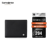 新秀丽男士钱包短款休闲两折牛皮钱夹多功能皮夹男士生日礼物TK7