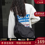 viney新款斜挎包包女包大容量托特包饺子包生日母亲节礼物实用送妈妈 【黑色】高档品牌单肩运动包 女生时尚洋气休闲百搭通勤旅行包大包
