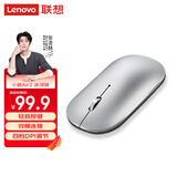 联想（Lenovo）鼠标 无线鼠标 蓝牙鼠标 小新Air2蓝牙无线鼠标 便携办公鼠标 台式机笔记本鼠标 冰河银