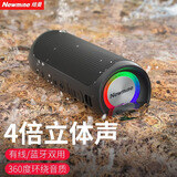 纽曼（Newmine） BT76蓝牙音箱室外大音量低音炮桌面蓝牙音响户外便携手机车载小钢炮高音质最新款迷你小音响 7天试用|BT76魅惑黑（热销爆款）