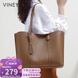 viney牛皮包包女包大容量托特包单肩包手提包生日母亲节礼物实用送妈妈