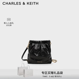 CHARLES&KEITH迷你菱格链条流浪包单肩包双肩包包女包520礼物CK2-60782390