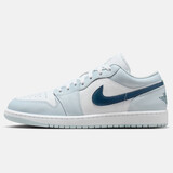 Jordan男子休闲鞋 AJ1运动鞋553558-400浅冰蓝-蓝色二次方44