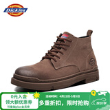 Dickies高帮男靴厚底马丁鞋男士靴子潮男女靴情侣鞋 棕色 43 
