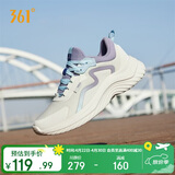 361°运动鞋女春夏季网布透气轻便减震通勤休闲跑步鞋子女682232210-5