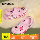 CROCS卡骆驰贝雅卡骆班洞洞鞋轻便耐磨拖鞋一脚蹬休闲鞋|205089 芭蕾粉/糖果粉-6TG 40 (250mm)
