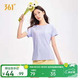 361°t恤女春夏季圆领印花透气宽松运动上衣休闲服短袖662629106-3