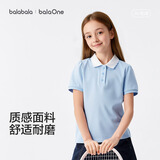 巴拉巴拉童装儿童短袖t恤女童2026新款夏装中大童POLO衫甜美上衣透气衣服