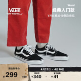 VANS范斯官方 线上专售Ward黑色个性街头复古百搭女鞋板鞋 黑色 34.5