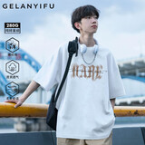GELANYIFU【重磅280g】纯棉短袖t恤男夏季日系潮牌美式休闲宽松半袖体恤衫