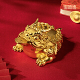 铜师傅《勇猛金蟾》玄关 桌面 铜摆件 家居装饰工艺品勇猛金蟾（小号）